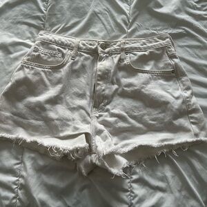 Forever 21 white denim shorts